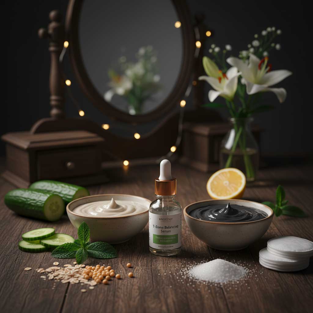 دليل العناية بالبشرة المختلطة